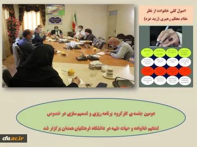 دانشگاه فرهنگیان همدان با همکاری معاونت دانشجویی سازمان مرکزی برگزار کرد:

کارگاه آموزشی با موضوع تشکیل، تحکیم و تعالی خانواده ویژه اعضای هیات علمی، کارکنان و دانشجو معلمان
