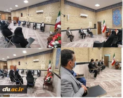 دیدار مسؤلین ، کارکنان و تعدادی از اساتید با حضرت حجه الاسلام والمسلمین کریمی تبار نماینده ی ولی فقیه در استان