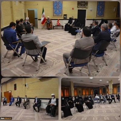 دیدار مسؤلین ، کارکنان و تعدادی از اساتید با حضرت حجه الاسلام والمسلمین کریمی تبار نماینده ی ولی فقیه در استان