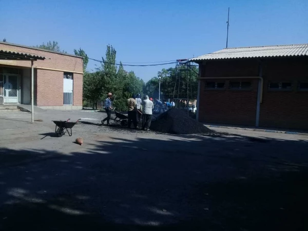 آسفالت محوطه پردیس های دانشگاه فرهنگیان استان آذربایجان شرقی 2