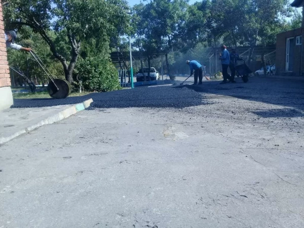 آسفالت محوطه پردیس های دانشگاه فرهنگیان استان آذربایجان شرقی 3