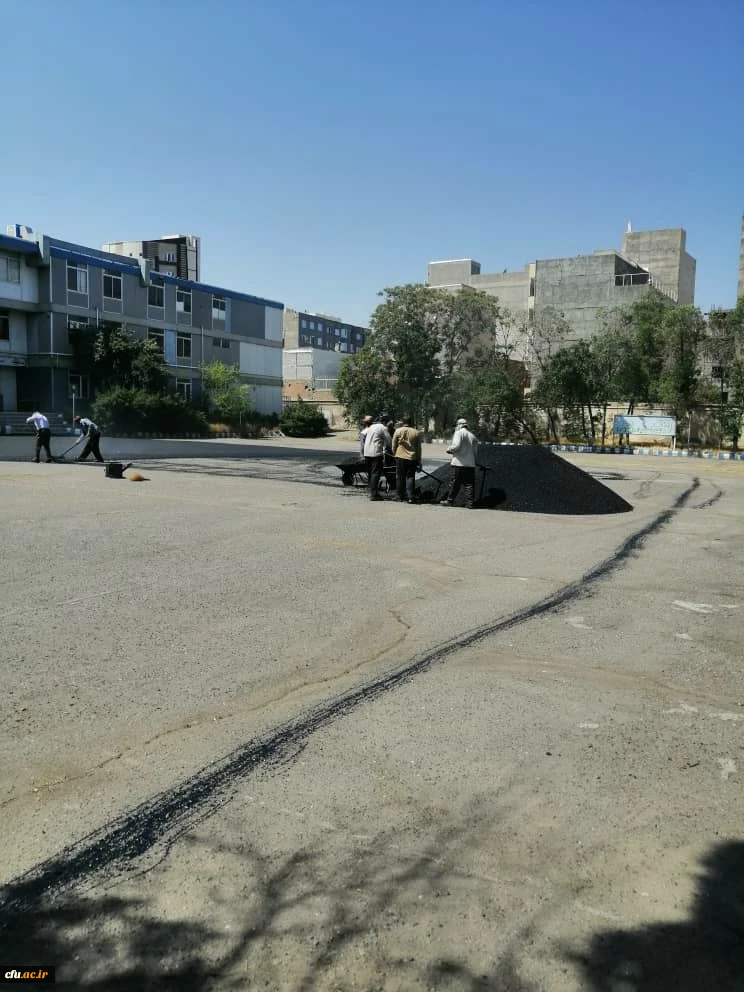 آسفالت محوطه پردیس های دانشگاه فرهنگیان استان آذربایجان شرقی 6