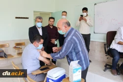 واکسیناسیون کارکنان و اعضای هیات علمی دانشگاه فرهنگیان استان قزوین 2