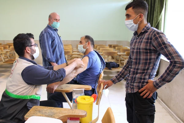 واکسیناسیون کارکنان و اعضای هیات علمی دانشگاه فرهنگیان استان قزوین 4