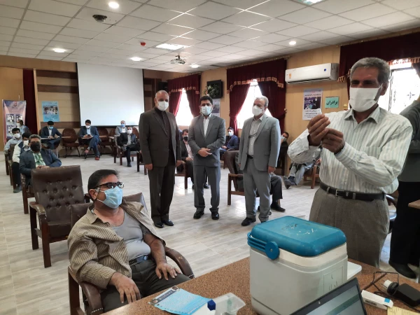 افتتاح مرکز واکسیناسیون فرهنگیان، در پردیس شهید باهنر دانشگاه فرهنگیان 3