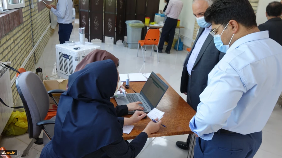 واکسیناسیون اساتید و همکاران دانشگاه فرهنگیان کردستان 9