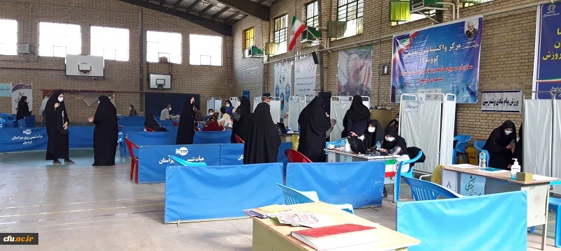 واکسیناسیون دانشجومعلمان، اساتید و کارکنان دانشگاه فرهنگیان اردبیل