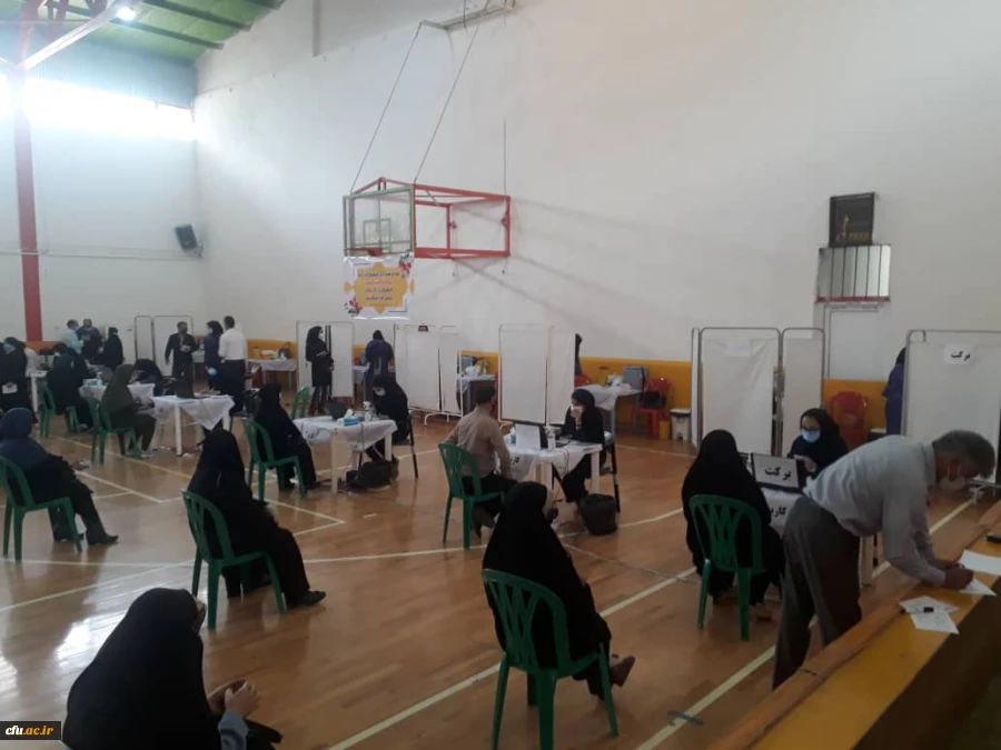 واکسیناسیون استادان ، کارکنان و دانشجومعلمان دانشگاه فرهنگیان گلستان 3