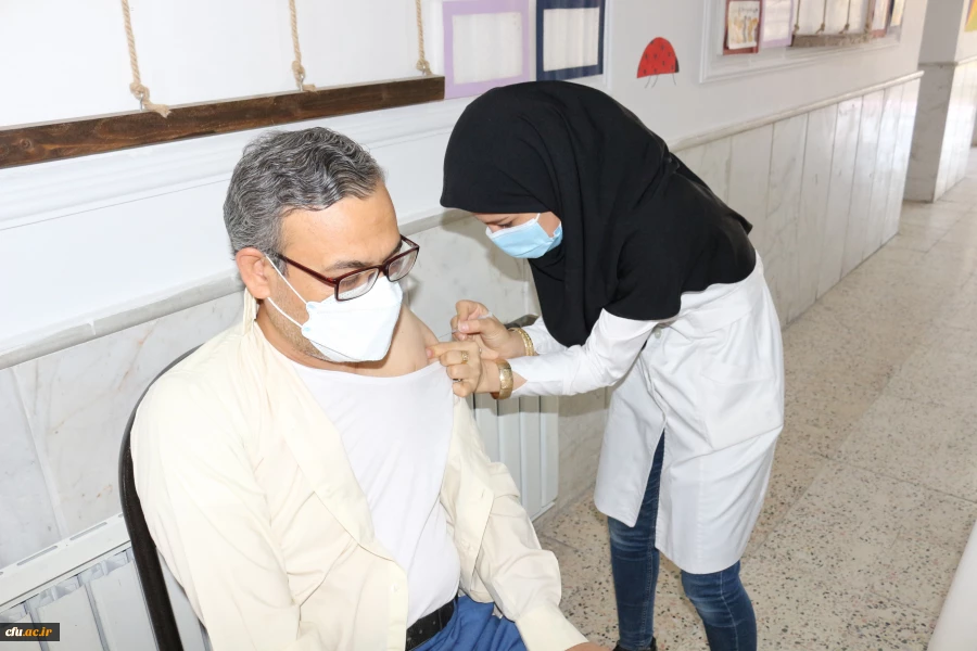 واکسیناسیون استادان ، کارکنان و دانشجومعلمان دانشگاه فرهنگیان خراسان شمالی 8