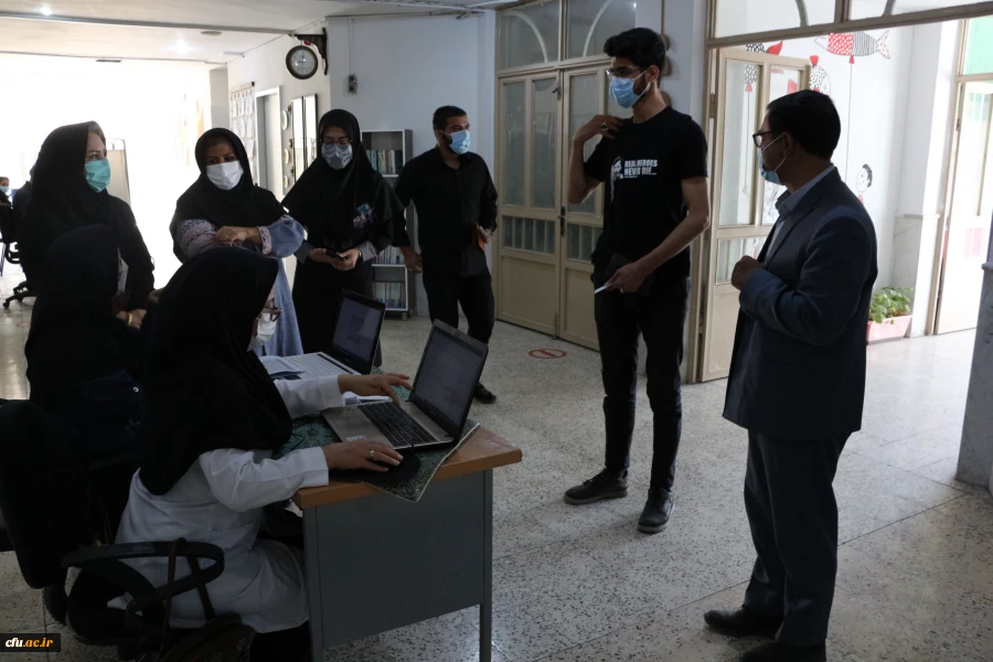 واکسیناسیون استادان ، کارکنان و دانشجومعلمان دانشگاه فرهنگیان خراسان شمالی 9