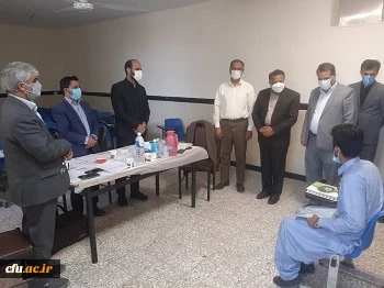 بازدید مدیر دانشگاه فرهنگیان استان سیستان وبلوچستان و مدیرکل آموزش و پرورش استان از روند انجام مصاحبه معرفی شدگان چند برابر ظرفیت دانشگاه فرهنگیان 5