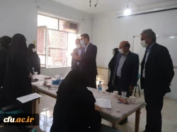 سرپرست دانشگاه فرهنگیان استان لرستان به همراه سرپرست اداره کل آموزش و پرورش استان از مراحل انجام مصاحبه داوطلبان ورود به دانشگاه فرهنگیان بازدید کردند. 6