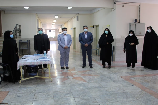 بازدید معاون فرهنگی و اجتماعی دانشگاه فرهنگیان از روند انجام مراحل مصاحبه و گزینش پذیرفته شدگان آزمون سراسری پردیس شهید هاشمی نژاد مشهد 4