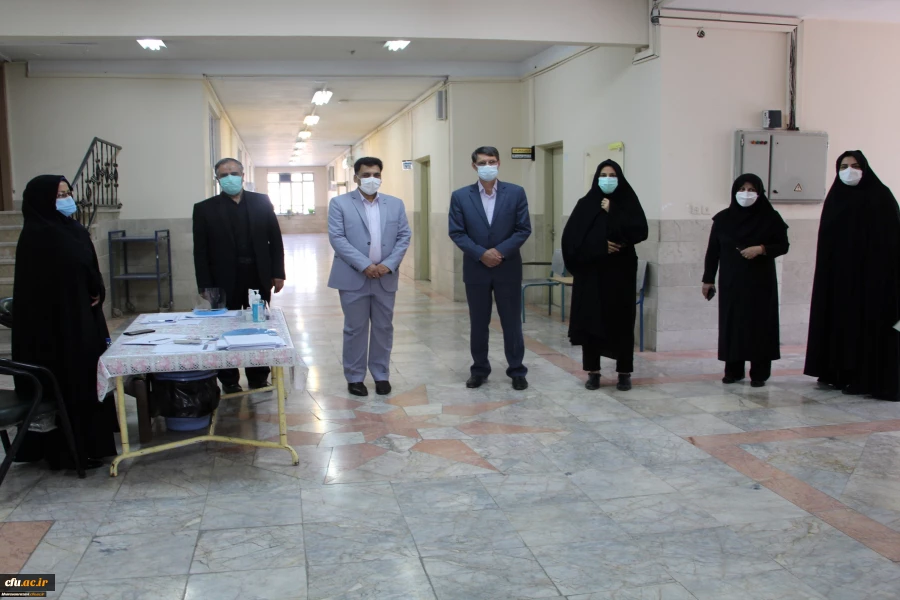 بازدید معاون فرهنگی و اجتماعی دانشگاه فرهنگیان از روند انجام مراحل مصاحبه و گزینش پذیرفته شدگان آزمون سراسری پردیس شهید هاشمی نژاد مشهد 4