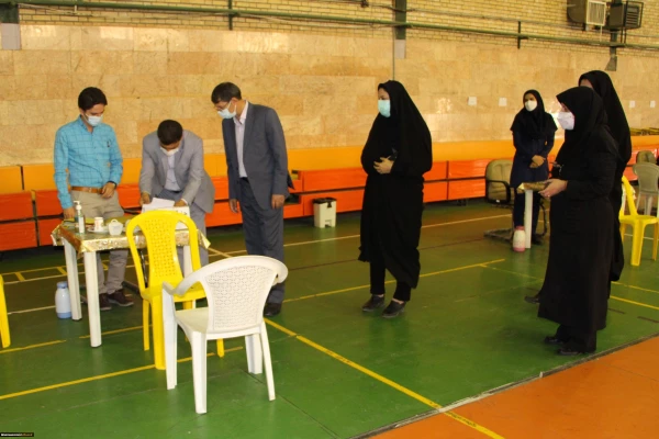 بازدید معاون فرهنگی و اجتماعی دانشگاه فرهنگیان از روند انجام مراحل مصاحبه و گزینش پذیرفته شدگان آزمون سراسری پردیس شهید هاشمی نژاد مشهد 5