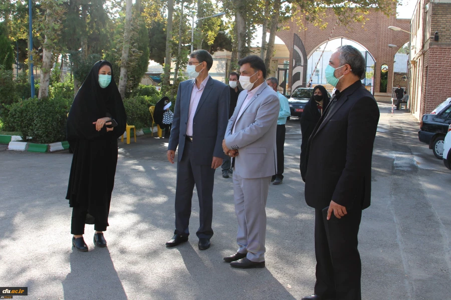 بازدید معاون فرهنگی و اجتماعی دانشگاه فرهنگیان از روند انجام مراحل مصاحبه و گزینش پذیرفته شدگان آزمون سراسری پردیس شهید هاشمی نژاد مشهد 4