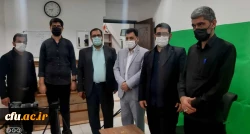 بازدید دکتر علی محمدی معاونت فرهنگی و اجتماعی دانشگاه از مراحل فیلمبرداری و تولید محتوای آموزشی  اربعین مجازی دانشگاه فرهنگیان به میزبانی استان قم 2