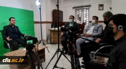 بازدید دکتر علی محمدی معاونت فرهنگی و اجتماعی دانشگاه از مراحل فیلمبرداری و تولید محتوای آموزشی  اربعین مجازی دانشگاه فرهنگیان به میزبانی استان قم 3