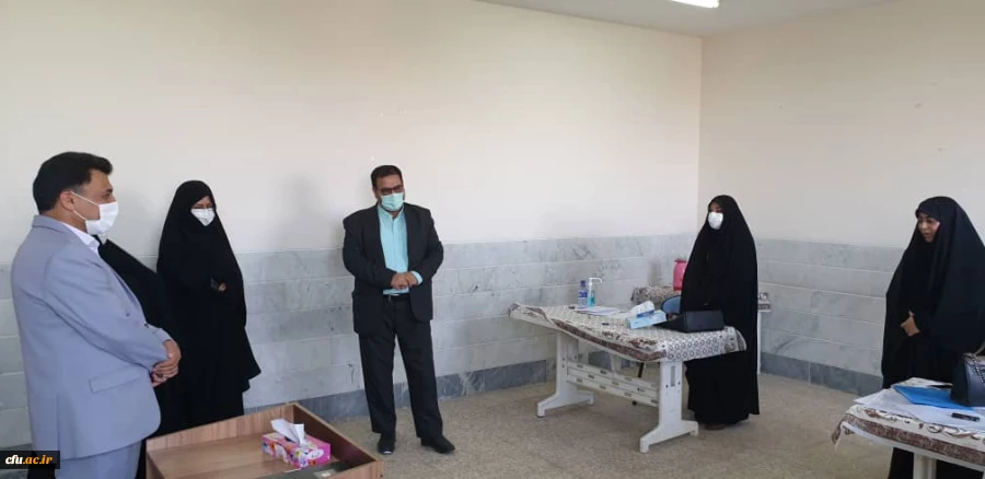 بازدید دکتر علی محمدی معاونت فرهنگی و اجتماعی دانشگاه از مراحل فیلمبرداری و تولید محتوای آموزشی  اربعین مجازی دانشگاه فرهنگیان به میزبانی استان قم 5