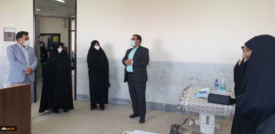 بازدید دکتر علی محمدی معاونت فرهنگی و اجتماعی دانشگاه از مراحل فیلمبرداری و تولید محتوای آموزشی  اربعین مجازی دانشگاه فرهنگیان به میزبانی استان قم 6