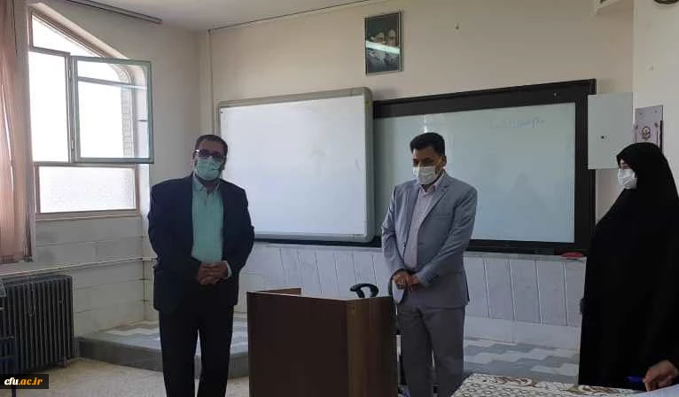 بازدید دکتر علی محمدی معاونت فرهنگی و اجتماعی دانشگاه از مراحل فیلمبرداری و تولید محتوای آموزشی  اربعین مجازی دانشگاه فرهنگیان به میزبانی استان قم 7