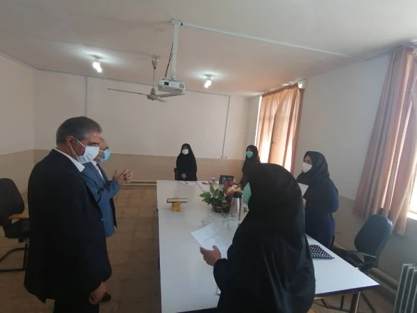 بازدید مسئولین دانشگاه فرهنگیان استان ایلام از محل انجام مصاحبه 