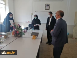 بازدید مسئولین دانشگاه فرهنگیان استان ایلام از محل انجام مصاحبه 