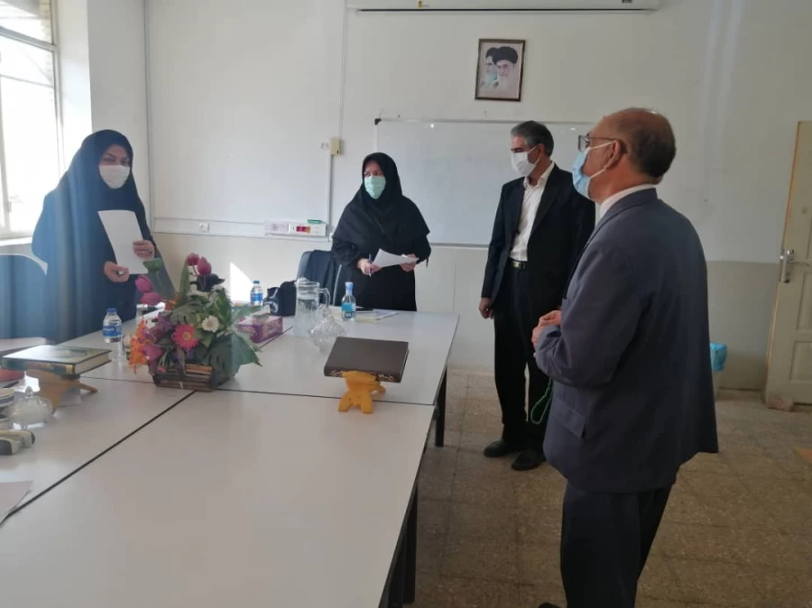 بازدید مسئولین دانشگاه فرهنگیان استان ایلام از محل انجام مصاحبه 
