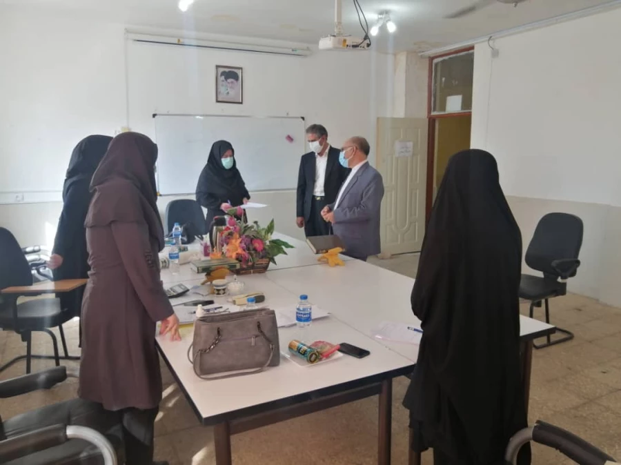 بازدید مسئولین دانشگاه فرهنگیان استان ایلام از محل انجام مصاحبه 