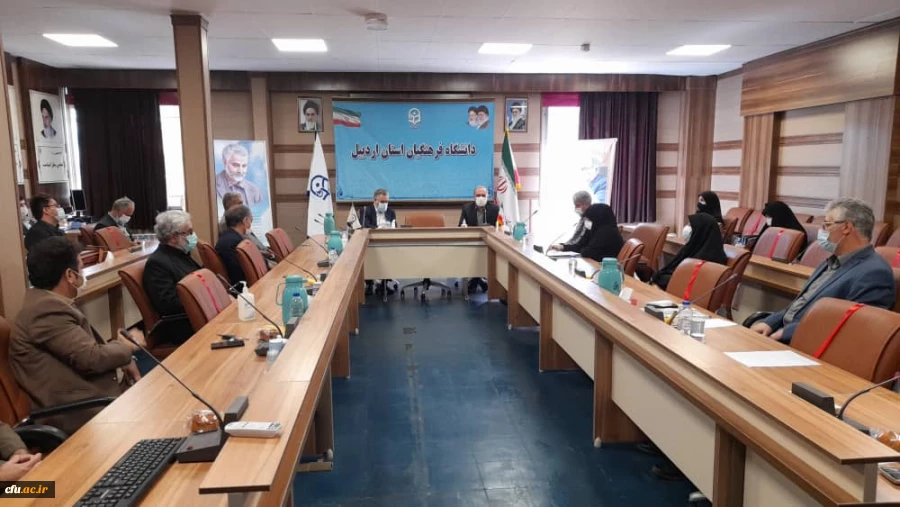 جلسه هم اندیشی و پاسخ به مطالبات و دغدغه های استادان دانشگاه فرهنگیان اردبیل در آستانه سال تحصیلی جاری 2