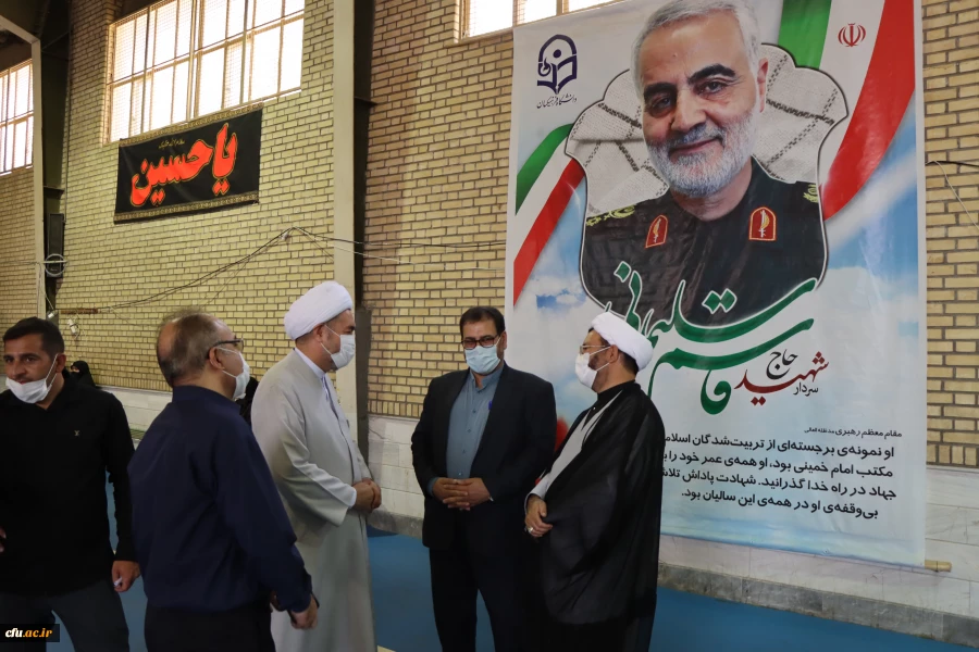 بازدید حمسن محمد پور از پایگاه واکسیناسیون حضرت فاطمه الزهرا(س) مستقر در مرکز شهید مدنی(ره) 4