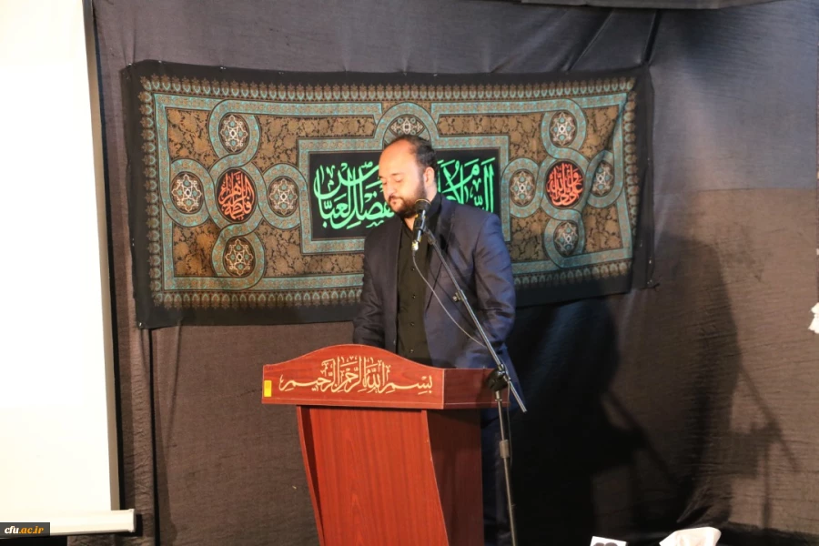 هفتمین شب سوگواری سرور و سالار شهیدان در دانشگاه فرهنگیان به میزبانی استان قزوین برگزار شد 5