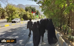 برگزاری مراسم پیاده روی جاماندگان اربعین حسینی در دانشگاه فرهنگیان کرمان 6
