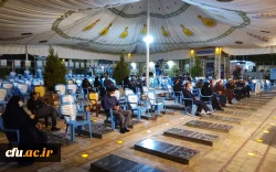 دکتر توان در هشتمین شب سوگواری اباعبدالله الحسین علیه السلام در دانشگاه فرهنگیان( پویش سفیران حسینی) 
 آن چیزی که صدام و حامیانش در حمله به ایران محاسبه نکردند این بود که ما ملت امام حسینیم 2