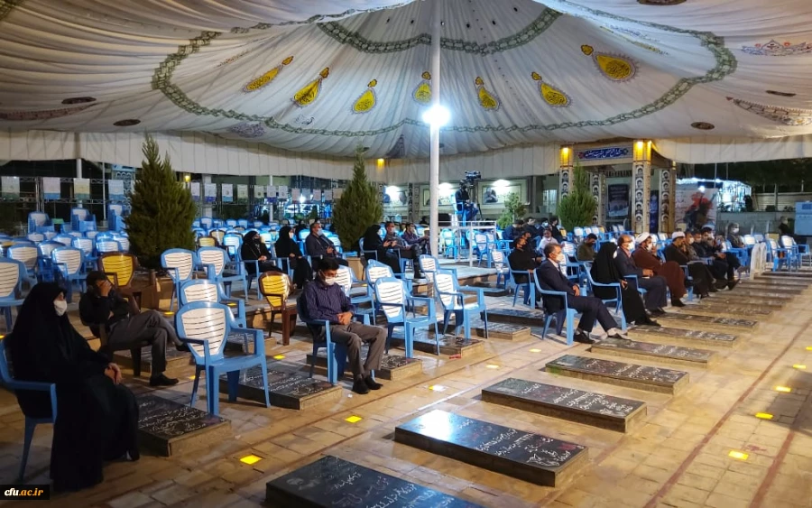 دکتر توان در هشتمین شب سوگواری اباعبدالله الحسین علیه السلام در دانشگاه فرهنگیان( پویش سفیران حسینی) 
 آن چیزی که صدام و حامیانش در حمله به ایران محاسبه نکردند این بود که ما ملت امام حسینیم 2