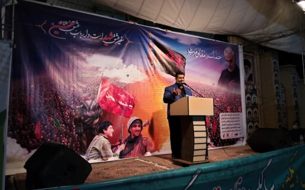 دکتر توان در هشتمین شب سوگواری اباعبدالله الحسین علیه السلام در دانشگاه فرهنگیان( پویش سفیران حسینی) 
 آن چیزی که صدام و حامیانش در حمله به ایران محاسبه نکردند این بود که ما ملت امام حسینیم 2