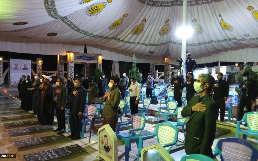 دکتر توان در هشتمین شب سوگواری اباعبدالله الحسین علیه السلام در دانشگاه فرهنگیان( پویش سفیران حسینی) 
 آن چیزی که صدام و حامیانش در حمله به ایران محاسبه نکردند این بود که ما ملت امام حسینیم 2