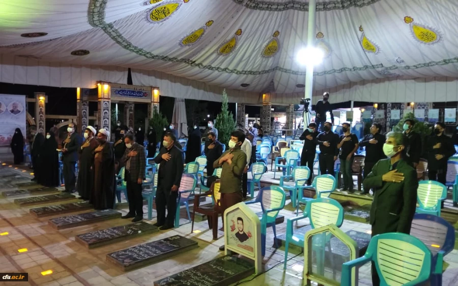 دکتر توان در هشتمین شب سوگواری اباعبدالله الحسین علیه السلام در دانشگاه فرهنگیان( پویش سفیران حسینی) 
 آن چیزی که صدام و حامیانش در حمله به ایران محاسبه نکردند این بود که ما ملت امام حسینیم 2