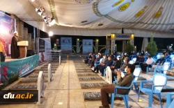 دکتر توان در هشتمین شب سوگواری اباعبدالله الحسین علیه السلام در دانشگاه فرهنگیان( پویش سفیران حسینی) 
 آن چیزی که صدام و حامیانش در حمله به ایران محاسبه نکردند این بود که ما ملت امام حسینیم 2