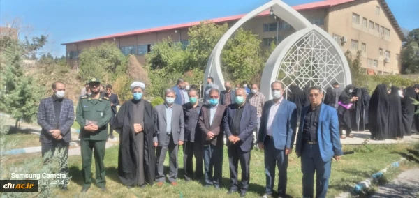 مراسم اربعین حسینی و هفته دفاع مقدس درپردیس فاطمه الزهرا سلام الله علیها دانشگاه فرهنگیان آذربایجان شرقی برگزار شد .  2