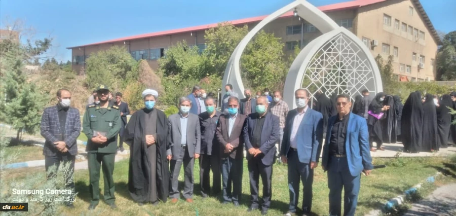 مراسم اربعین حسینی و هفته دفاع مقدس درپردیس فاطمه الزهرا سلام الله علیها دانشگاه فرهنگیان آذربایجان شرقی برگزار شد .  2