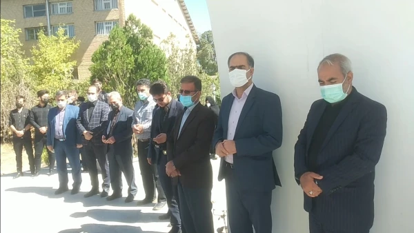 مراسم اربعین حسینی و هفته دفاع مقدس درپردیس فاطمه الزهرا سلام الله علیها دانشگاه فرهنگیان آذربایجان شرقی برگزار شد .  4