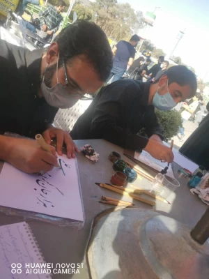 برپایی موکب تربیتی اربعین حسینی بسیج دانشجویی دانشگاه فرهنگیان استان اصفهان در مسیر پیاده روی اربعین حسینی در اصفهان  3