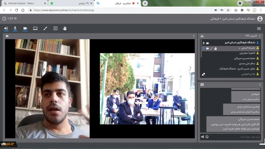 به مناسبت گرامیداشت هفته دفاع مقدس 
مراسم تجلیل از رزمندگان و خانوادهای معظم شهدای پردیس، و رونمایی از کتاب مقر گردویی نوشته دانشجومعلم پردیس علیرضا کریمی در پردیس حکیم فردوسی برگزارشد 3