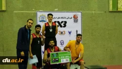 نایب قهرمانی تیم بسکتبال سه نفره پسران دانشگاه فرهنگیان استان مرکزی 2