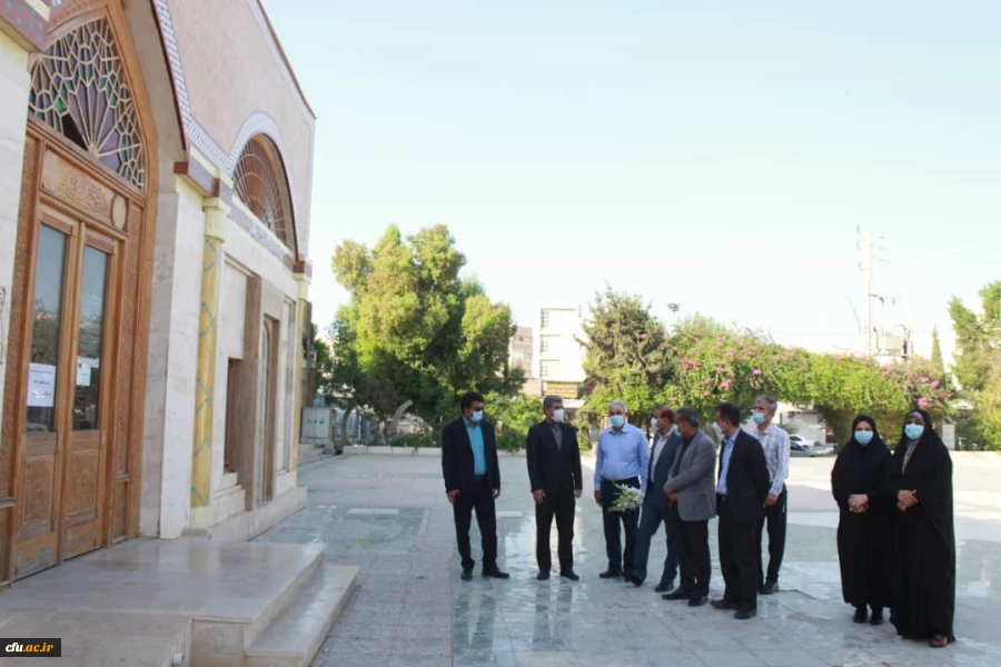 به مناسبت هفته تربیت بدنی؛ مسئولان و کارکنان دانشگاه فرهنگیان استان بوشهر با آرمان های شهدای ورزشکار تجدید میثاق کردند 11