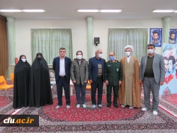 دیدار رئیس دانشگاه استان آذربایجانشرقی بهمراه مسئولین و روسای پردیس ها با سردار عباسقلی زاده فرمانده سپاه عاشورای استان آذربایجانشرقی 2