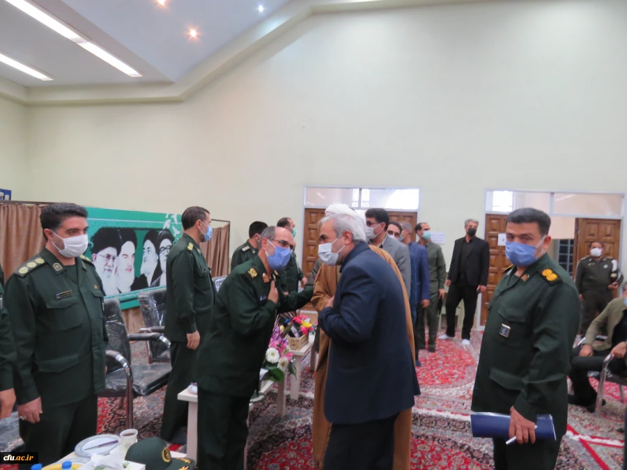 دیدار رئیس دانشگاه استان آذربایجانشرقی بهمراه مسئولین و روسای پردیس ها با سردار عباسقلی زاده فرمانده سپاه عاشورای استان آذربایجانشرقی 3