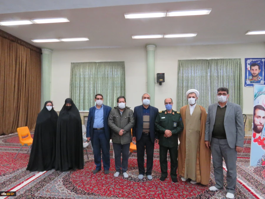 دیدار رئیس دانشگاه استان آذربایجانشرقی بهمراه مسئولین و روسای پردیس ها با سردار عباسقلی زاده فرمانده سپاه عاشورای استان آذربایجانشرقی 5