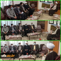 دیدار رییس دانشگاه فرهنگیان چهارمحال و بختیاری با نماینده ولی فقیه در استان 5